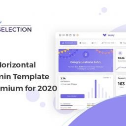 horizontal menu admin template free