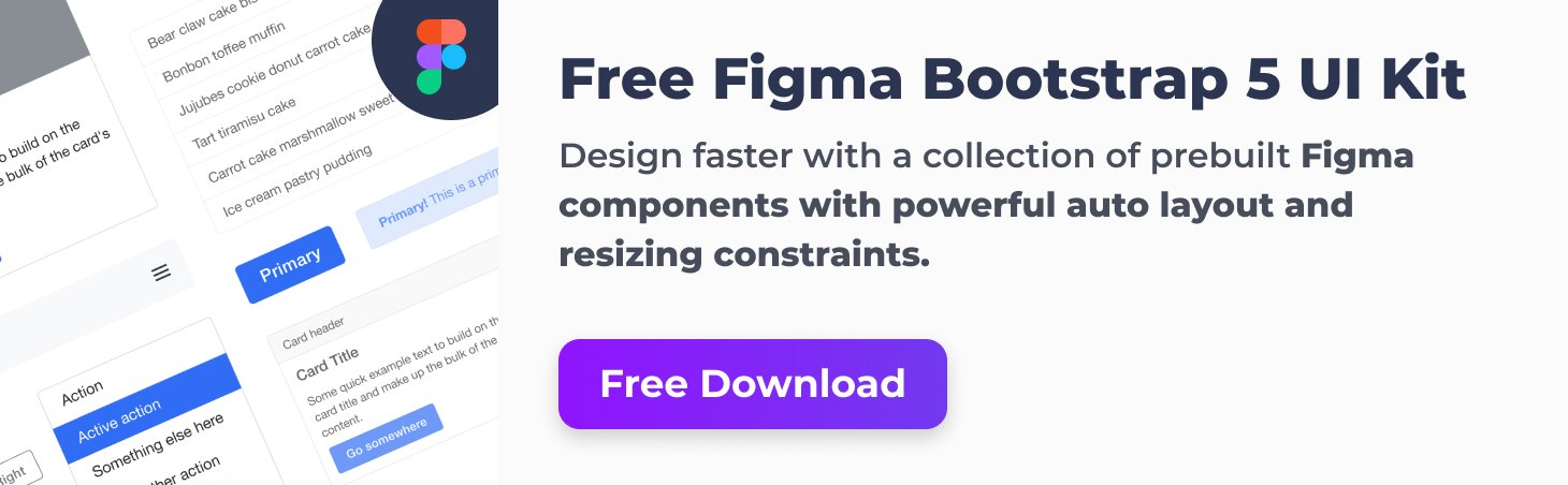 Free Figma Bootstrap 5 UI Kit