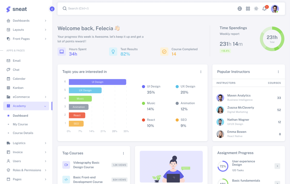 Bootstrap laravel admin template