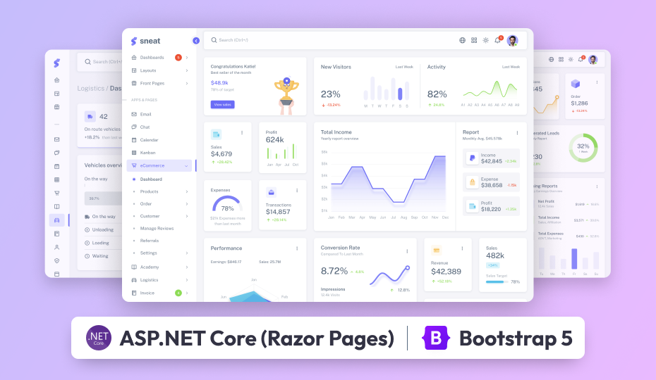 sneat asp net core admin template