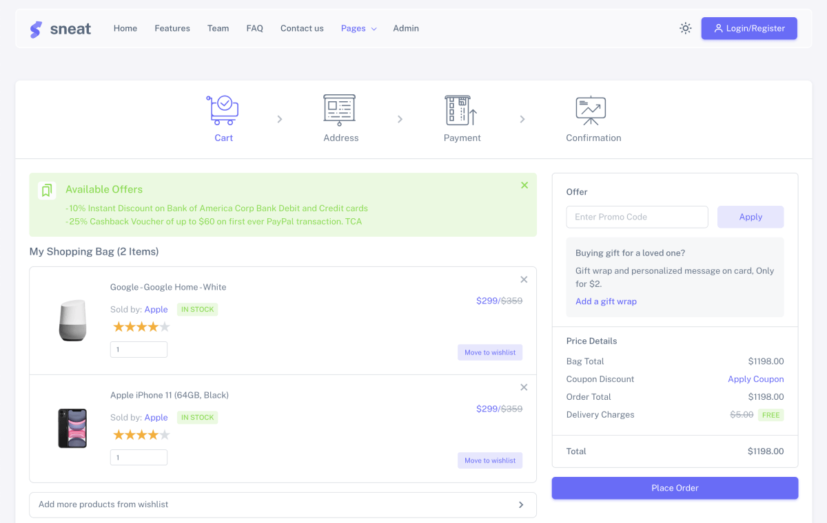 bootstrap 5 HTML admin template