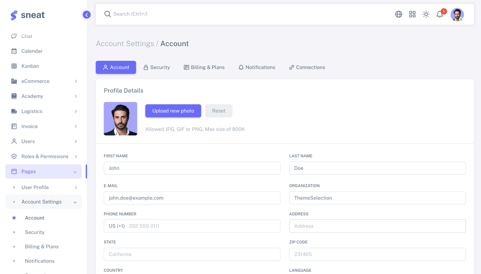 bootstrap 5 html admin template