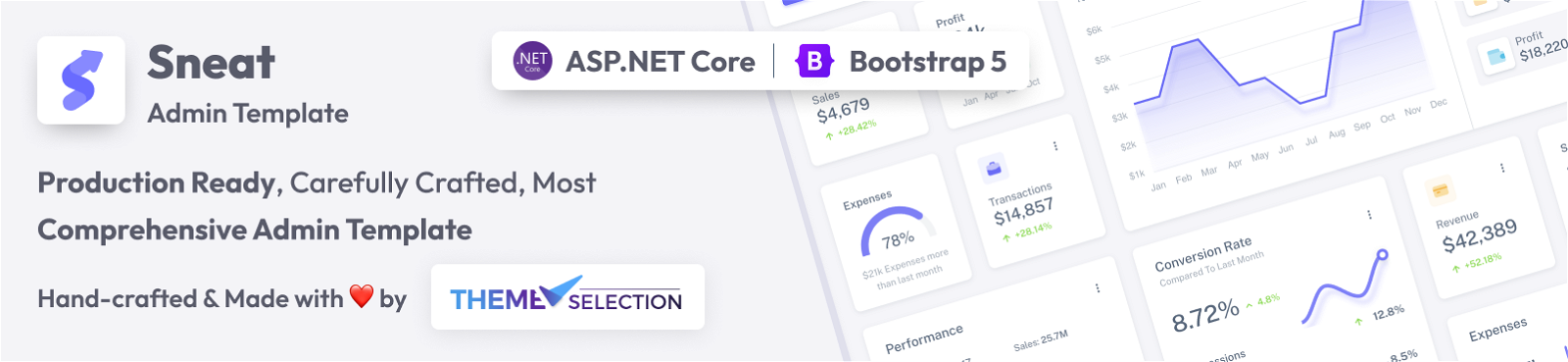 sneat asp net core admin template