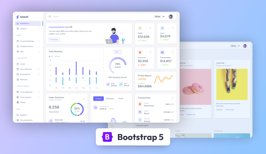 Free Bootstrap 5 HTML Admin Template