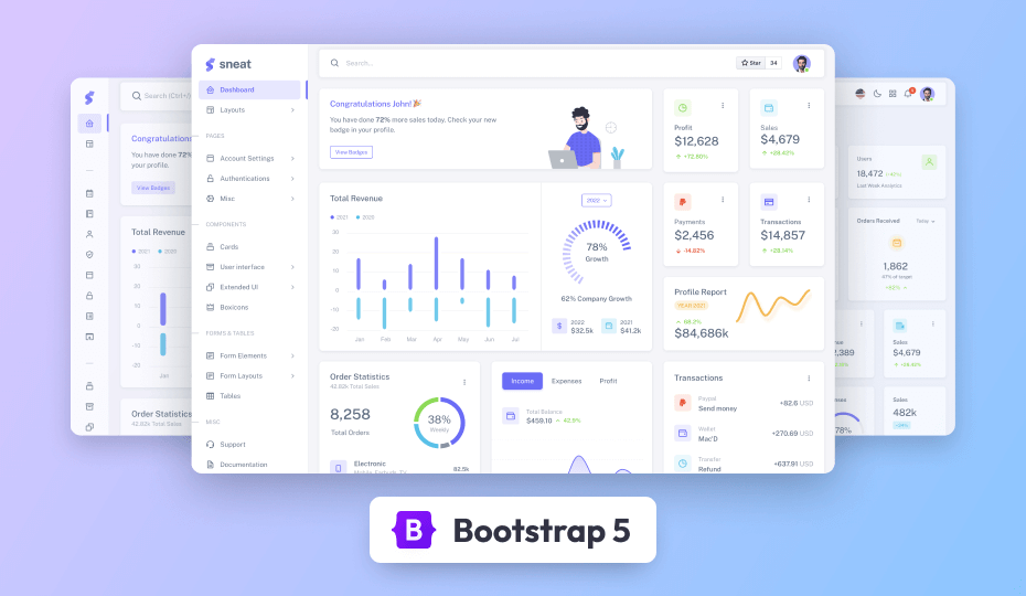 bootstrap 5 admin template