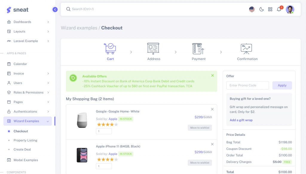 bootstrap 5 HTML admin template