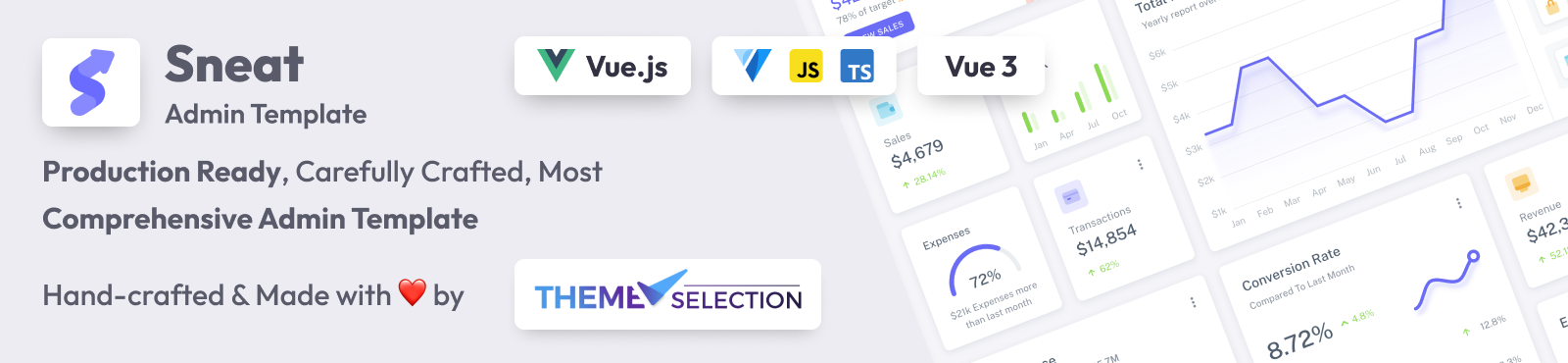 sneat vuetify vuejs admin template